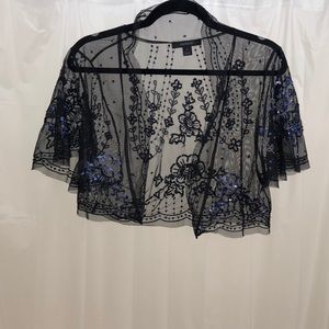 Express beaded bolero top